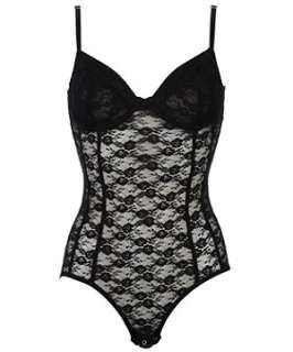 Black (Black) Black Underwired Lace Body  246261201  New Look