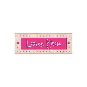  I Love You Wood Mounted Rubber Stamp (C4601) Arts, Crafts 