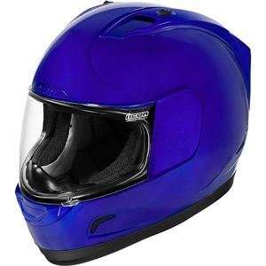  Icon Alliance Solid Helmet   2X Large/Blue Automotive