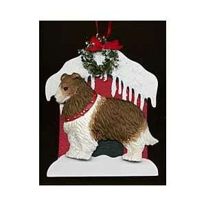  Collie and Dog House Ornament