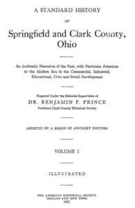 Genealogy & History of Springfield & Clark Co Ohio OH  