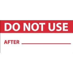 Inspection Label, Do Not Use, Red/Wht, 1X2 1/4, Adhesive Vinyl (27 