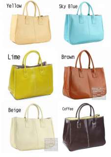 Women Korea Simple Style PU leather Clutch Handbag Bag Totes Purse 15 