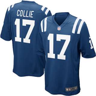 Mens Nike Indianapolis Colts Austin Collie Game Team Color Jersey 