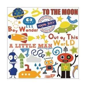  Fancy Pants To The Moon Rub Ons 8X8 Sheet; 3 Items/Order 