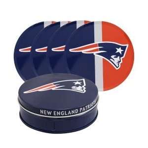 New England Patriots Tin Coaster Set 