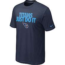 Nike Tennessee Titans Just Do It T Shirt   Team Color   