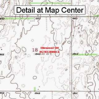   Map   Ellinwood SW, Kansas (Folded/Waterproof)