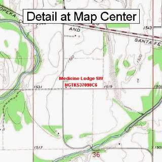   Map   Medicine Lodge SW, Kansas (Folded/Waterproof)