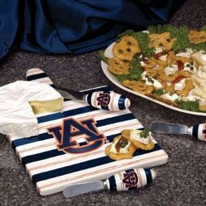  Auburn Tigers Cheese Board Set/Mc
