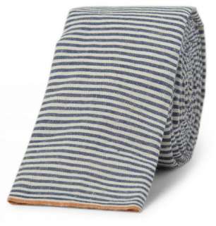 The Hill Side Striped Cotton Chambray Selvedge Tie  MR PORTER