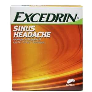  Excedrin Sinus Headache, 50 Packets of 2 Caplets Health 
