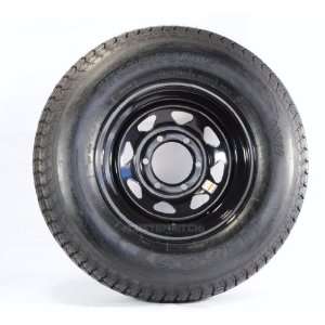   Tires/Rims H78 15ST 15 Load Range D 6 Lug Hole Bolt Wheel Black Spoke