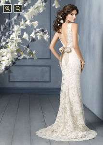 Custom made Amazing lace V NECK Wedding/prom Dress/Gown  