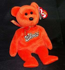 TY ELVIS COCO PRESLEY Orange Bear  Excl 8MWMT  