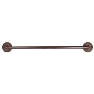  24 Copper Towel Bar with Round Backplate