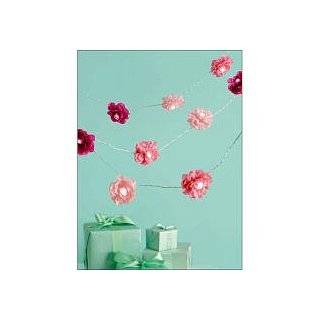 Martha Stewart Crafts Garland, Pink Lighted Camellia