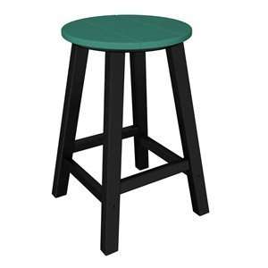  Poly Wood BAR124F Contempo Round Counter Height Bar Stool 