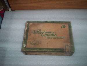 Crooks Rum Flavor W.D Jones London Ontario Cigar Box  