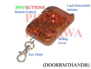 Remote Control TWO Buttons for Garage Door Opener NEW  
