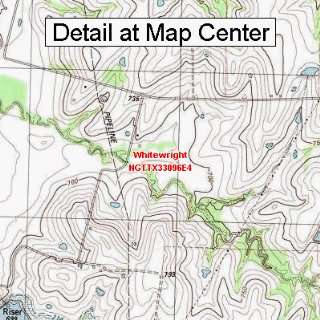  USGS Topographic Quadrangle Map   Whitewright, Texas 