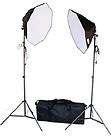 Studioset 2600w 2x Stative + 8x 65W 2x Softbox + Gepols