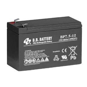   Battery BP7.5 12 F1   12.00 Volt 7.00 AmpH SLA Battery Electronics