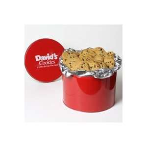 Davids Cookies Chocolate Chip 4lb Tin  Grocery & Gourmet 