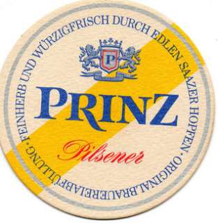 Bierdeckel Prinz Pilsener in Hamburg Mitte   Rothenburgsort  Sammeln 