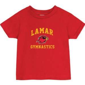  Lamar Cardinals Red Toddler/Kids Gymnastics Arch T Shirt 