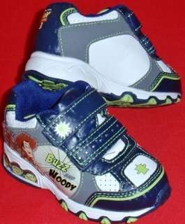 NEW Boys Toddlers DISNEY TOY STORY LIGHTS Velcro Athletic Sneakers 