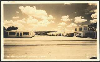 Sonora Texas TX 1950s Real Photo Vintage Postcard Roadside View 