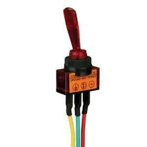 Install Bay Illuminated Toggle Switch Red 5 Pack  IBITSR