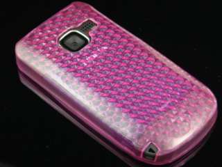 HOT PINK TPU GEL Diamond Gel Skin Cover Case 4 Nokia C3  
