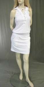 125   C&C California Hoodie White Organic Cotton Dress  