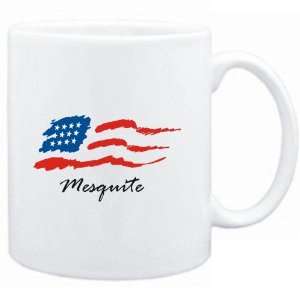  Mug White  Mesquite   US Flag  Usa Cities Sports 