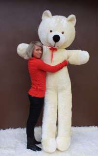 Riesen Teddybär Plüschbär Kuscheltier weiß 205cm groß  