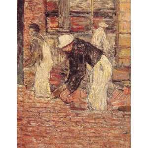   Frederick Childe Hassam   32 x 42 inches   Bricklayers