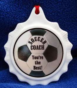 SOCCER COACH Holiday Ornament Personalized  