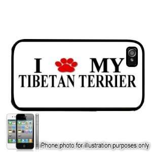  Tibetan Terrier Paw Love Dog Apple iPhone 4 4S Case Cover 