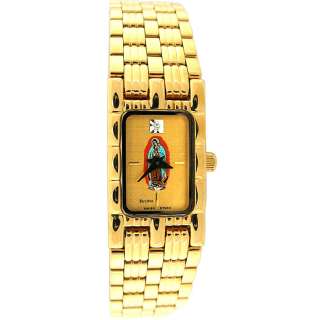Brand New Bulova Gold Tone w/ Virgin Mary Ladies Watch  