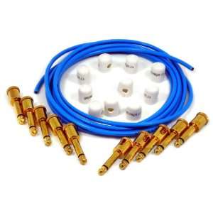  George Ls Effects Kit (Blue Cable, Gold Right Angle Plugs 