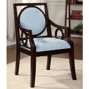   World Imports Contemporary Blue Accent Chair 1667 Furniture & Decor