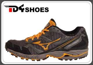 Mizuno Wave Ascend 5 Grey Orange Trail Running Shoes NB  