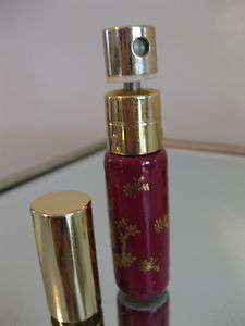 Limoges Gold Decorated Refillable Porcelain Perfume Atomizer  