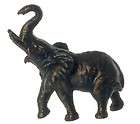 Large Old Brass Elephant Figurine  