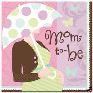 BABY SHOWER MOM TO BE BABY PARTY LUNCHEON NAPKINS 36 pc  