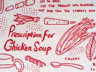   Chicken Soup Fabric BTY Recipe Kitchen Food Timeless Treasures  