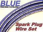 USA MADE Blue Mag Spiral Core Spark Plug Ignition Wire Set M6 58366 