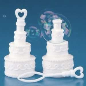 10 White Wedding Cake Bubbles 6oz Reception Bomboniere  